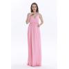 imageHawaii Hangover Womens Beach Wedding V Neck Spaghetti Strap Floor Length Bridesmaid DressPink Coral