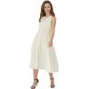 imageHawaiian Beach Wedding Groomsman Bridesmaid Matching Linen Shirt and Chiffon Dress in Ivory CreamKeyhole