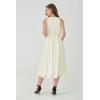 imageHawaiian Beach Wedding Groomsman Bridesmaid Matching Linen Shirt and Chiffon Dress in Ivory CreamKeyhole