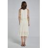 imageHawaiian Beach Wedding Groomsman Bridesmaid Matching Linen Shirt and Chiffon Dress in Ivory CreamRuffle Highlow
