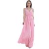 imageHawaiian Beach Wedding Groomsman Bridesmaid Matching Linen Shirt and Chiffon Dress in Pink CoralV Neck