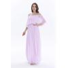 imageWomens Beach Wedding Lavender Pastel Collection Bridesmaid DressOffshoulder Maxi