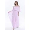 imageWomens Beach Wedding Lavender Pastel Collection Bridesmaid DressOffshoulder Maxi