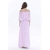 imageWomens Beach Wedding Lavender Pastel Collection Bridesmaid DressOffshoulder Maxi