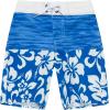 imageBoys Spandex Hawaiian Beach Board Shorts with Elastic Tie and Pocket in Classic Hibiscus PrintClassic Hibiscus in Blue