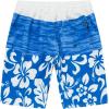 imageBoys Spandex Hawaiian Beach Board Shorts with Elastic Tie and Pocket in Classic Hibiscus PrintClassic Hibiscus in Blue