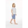 imageBoys Spandex Hawaiian Beach Board Shorts with Elastic Tie and Pocket in Classic Hibiscus PrintClassic Hibiscus in Navy