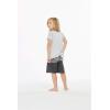 imageBoys Spandex Hawaiian Beach Board Shorts with Elastic Tie and Pocket in Classic Hibiscus PrintHonu Turtles in Black