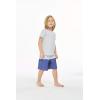 imageBoys Spandex Hawaiian Beach Board Shorts with Elastic Tie and Pocket in Classic Hibiscus PrintHonu Turtles in Orange and Navy