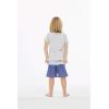 imageBoys Spandex Hawaiian Beach Board Shorts with Elastic Tie and Pocket in Classic Hibiscus PrintHonu Turtles in Orange and Navy