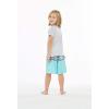 imageBoys Spandex Hawaiian Beach Board Shorts with Elastic Tie and Pocket in Classic Hibiscus PrintHonu Turtles in Turquoise