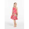 imageGirl Hawaiian Round Neck Dress in Pretty TropicalPretty Tropical Hot Pink