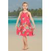 imageGirl Hawaiian Round Neck Dress in Pretty TropicalPretty Tropical Hot Pink