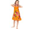 imageGirl Hawaiian Round Neck Dress in Pretty TropicalPretty Tropical Orange