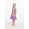 imageGirl Hawaiian Round Neck Dress in Pretty TropicalPretty Tropical Purple