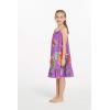 imageGirl Hawaiian Round Neck Dress in Pretty TropicalPretty Tropical Purple