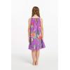 imageGirl Hawaiian Round Neck Dress in Pretty TropicalPretty Tropical Purple