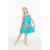 imageGirl Hawaiian Round Neck Dress in Pretty TropicalPretty Tropical Turquoise