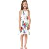 imageGirl Hawaiian Round Neck Dress in Pretty TropicalPretty Tropical White