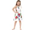 imageGirl Hawaiian Round Neck Dress in Pretty TropicalPretty Tropical White