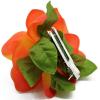 imageHawaii Luau Party Artificial Fabric Gardenia Hair ClipsOrange Flame