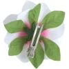 imageHawaii Luau Party Artificial Fabric Gardenia Hair ClipsWhite Pink Heart