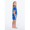 imageMatchable Family Hawaiian Luau Men Women Girl Boy Clothes in Hibiscus BlueBoy Short Sleeve