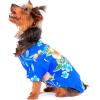 imageMatchable Family Hawaiian Luau Men Women Girl Boy Clothes in Hibiscus BlueDog Shirt