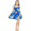imageMatchable Family Hawaiian Luau Men Women Girl Boy Clothes in Hibiscus BlueGirl Empire