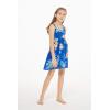 imageMatchable Family Hawaiian Luau Men Women Girl Boy Clothes in Hibiscus BlueGirl Empire