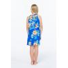 imageMatchable Family Hawaiian Luau Men Women Girl Boy Clothes in Hibiscus BlueGirl Ruffle Tank