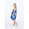 imageMatchable Family Hawaiian Luau Men Women Girl Boy Clothes in Hibiscus BlueGirl Shift