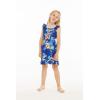 imageMatchable Family Hawaiian Luau Men Women Girl Boy Clothes in Hibiscus BlueGirl Wrap