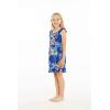 imageMatchable Family Hawaiian Luau Men Women Girl Boy Clothes in Hibiscus BlueGirl Wrap