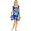 imageMatchable Family Hawaiian Luau Men Women Girl Boy Clothes in Hibiscus BlueGirl Wrap