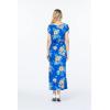 imageMatchable Family Hawaiian Luau Men Women Girl Boy Clothes in Hibiscus BlueWomen Cap Sleeve