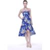 imageMatchable Family Hawaiian Luau Men Women Girl Boy Clothes in Hibiscus BlueWomen Halter