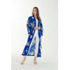imageMatchable Family Hawaiian Luau Men Women Girl Boy Clothes in Hibiscus BlueWomen Maxi Kimono Cardigan