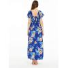 imageMatchable Family Hawaiian Luau Men Women Girl Boy Clothes in Hibiscus BlueWomen Maxi Rahee