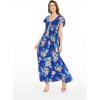 imageMatchable Family Hawaiian Luau Men Women Girl Boy Clothes in Hibiscus BlueWomen Maxi Rahee