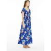 imageMatchable Family Hawaiian Luau Men Women Girl Boy Clothes in Hibiscus BlueWomen Maxi Rahee