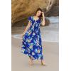imageMatchable Family Hawaiian Luau Men Women Girl Boy Clothes in Hibiscus BlueWomen Maxi Rahee