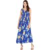 imageMatchable Family Hawaiian Luau Men Women Girl Boy Clothes in Hibiscus BlueWomen Maxi Tank