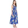 imageMatchable Family Hawaiian Luau Men Women Girl Boy Clothes in Hibiscus BlueWomen Maxi Tank