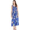 imageMatchable Family Hawaiian Luau Men Women Girl Boy Clothes in Hibiscus BlueWomen Maxi Tank