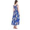 imageMatchable Family Hawaiian Luau Men Women Girl Boy Clothes in Hibiscus BlueWomen Maxi Tank