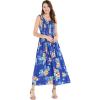 imageMatchable Family Hawaiian Luau Men Women Girl Boy Clothes in Hibiscus BlueWomen Maxi Tank