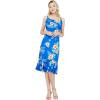 imageMatchable Family Hawaiian Luau Men Women Girl Boy Clothes in Hibiscus BlueWomen Mermaid