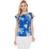imageMatchable Family Hawaiian Luau Men Women Girl Boy Clothes in Hibiscus BlueWomen Offshoulder Ruffle Top