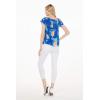 imageMatchable Family Hawaiian Luau Men Women Girl Boy Clothes in Hibiscus BlueWomen Offshoulder Ruffle Top
